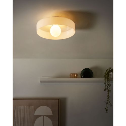 Plafonnier Luguse Verre Blanc