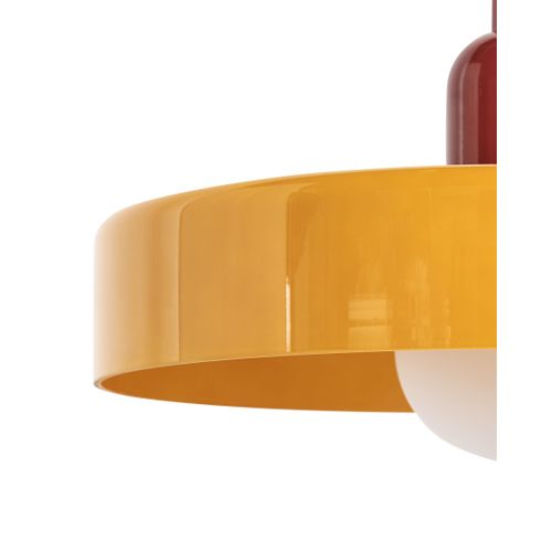 Lampe Suspension Paala Verre Jaune