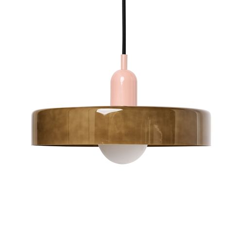 Lampe Suspension Paala Verre Vert Olive