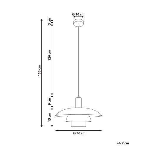 Lampe Suspension Hilba Métal Blanc