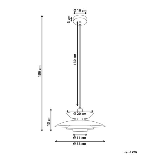 Lampe Suspension Jurga Métal Noir