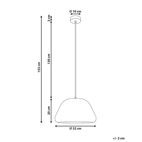 Lampe Suspension Joku Métal Rouge