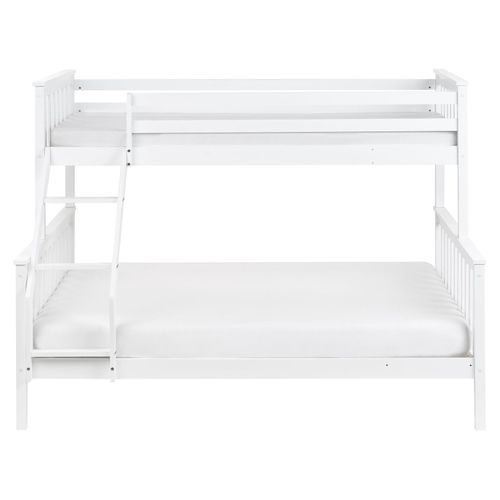 Lit Superposé Bois De Pin Bierne 90/140 X 200 Cm Blanc