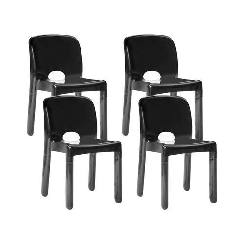 Lot De 4 Chaises De Jardin Betim Noir