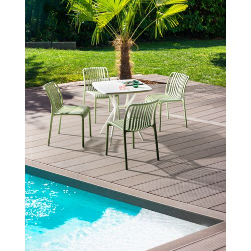 Lot De 4 Chaises De Jardin Ariccia Vert Clair
