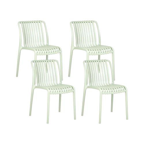 Lot De 4 Chaises De Jardin Ariccia Vert Clair