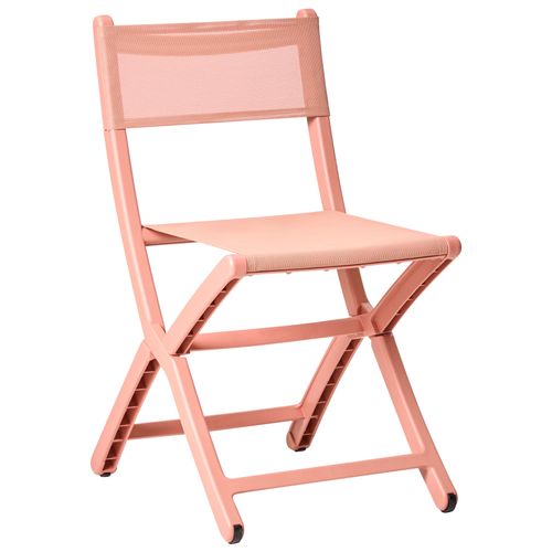 Lot De 4 Chaises De Jardin Talca Pliant Corail