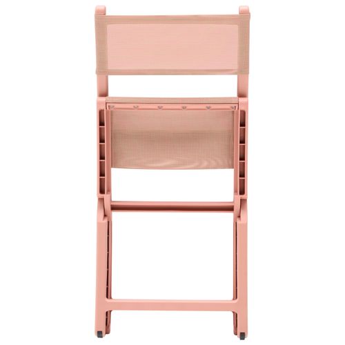 Lot De 4 Chaises De Jardin Talca Pliant Corail