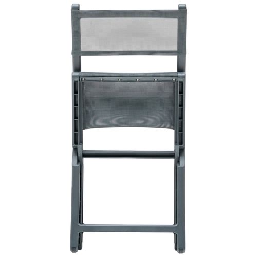 Lot De 4 Chaises De Jardin Talca Gris Foncé