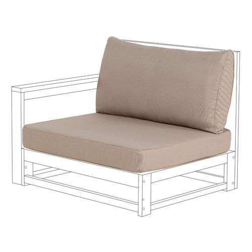 Ensemble De Housses De Coussins D'extérieur Timor Taupe