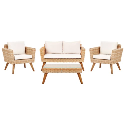 Ensemble De Housses De Coussins D'extérieur Vittoria Blanc Cassé