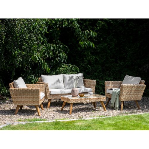 Ensemble De Housses De Coussins D'extérieur Vittoria Blanc Cassé