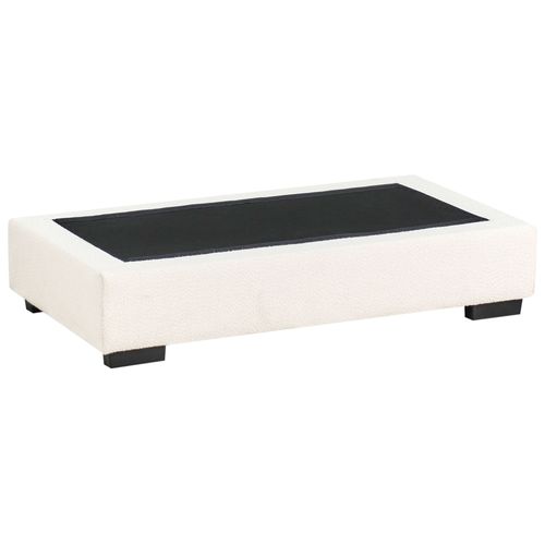 Ottoman Renders Bouclé Blanc Cassé