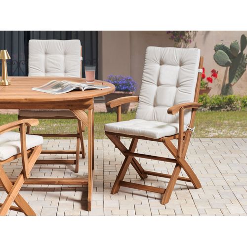 Lot De 2 Coussins De Jardin Maui Premium Beige Clair