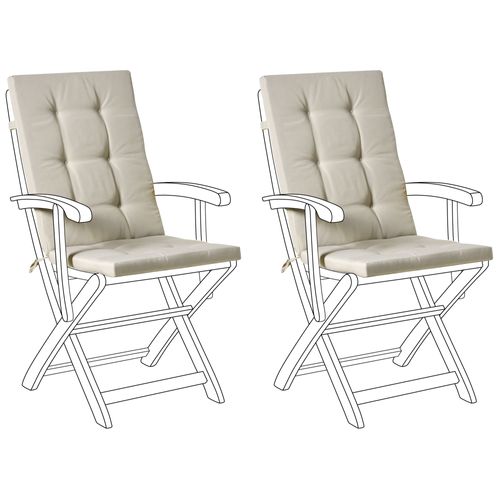 Lot De 2 Coussins De Jardin Maui Premium Taupe