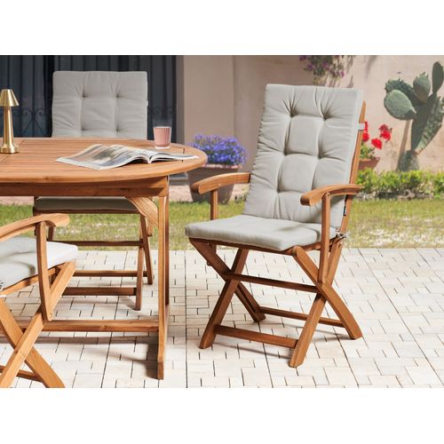 Lot De 2 Coussins De Jardin Maui Premium Taupe