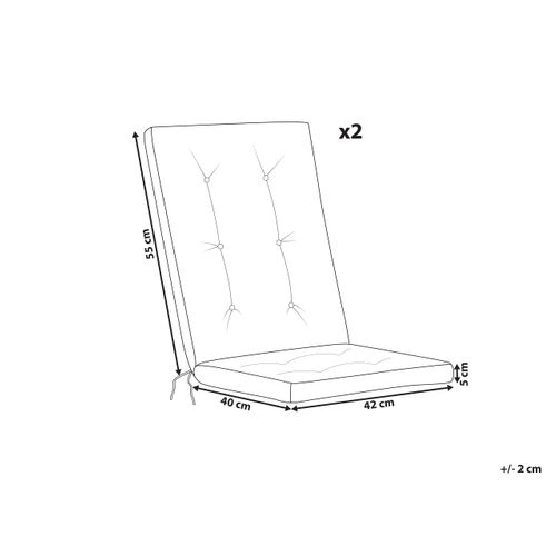 Lot De 2 Coussins De Jardin Maui Premium Vert Clair