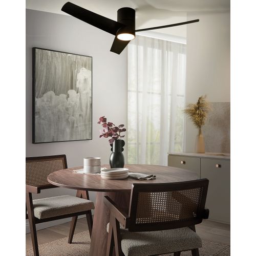 Ventilateur De Plafond Avec Lampe Canete Avec Télécommande LED Noir