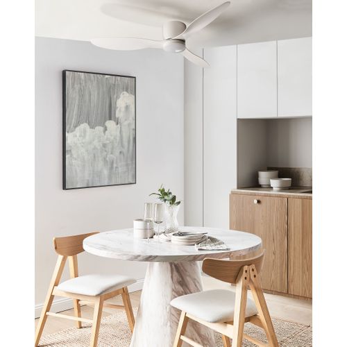 Ventilateur De Plafond Avec Lampe Vembar Avec Télécommande LED Blanc