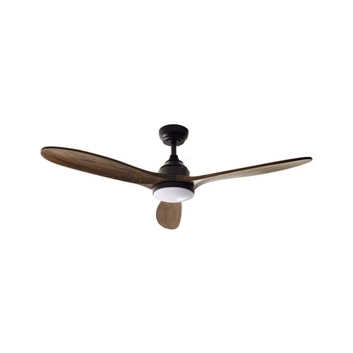 Ventilateur De Plafond Avec Lampe Moyar Avec Télécommande LED Marron Foncé