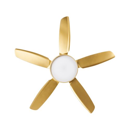 Ventilateur De Plafond Avec Lampe Goshaaba Avec Télécommande LED Laiton
