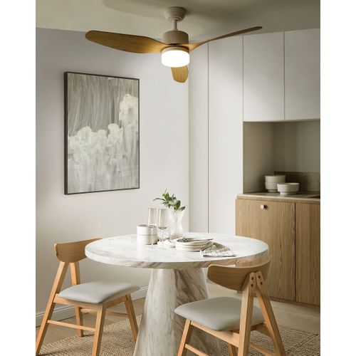 Ventilateur De Plafond Avec Lampe Anderson Avec Télécommande LED Marron Clair