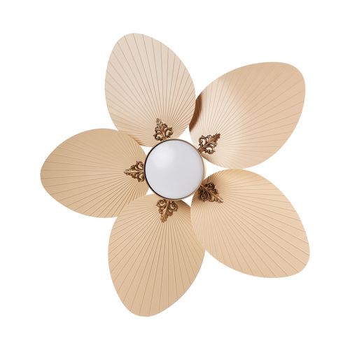 Ventilateur De Plafond Avec Lampe Bormejo Avec Télécommande LED Doré
