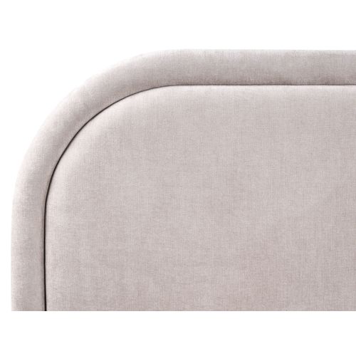 Lit Ottoman Tissu Chenille Quillien 180 X 200 Cm Beige