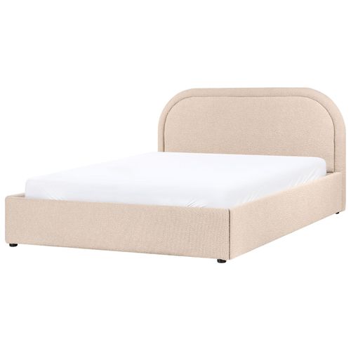 Lit Ottoman Bouclé Quillien 140 X 200 Cm Beige