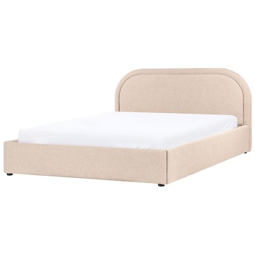 Lit Ottoman Bouclé Quillien 160 X 200 Cm Beige