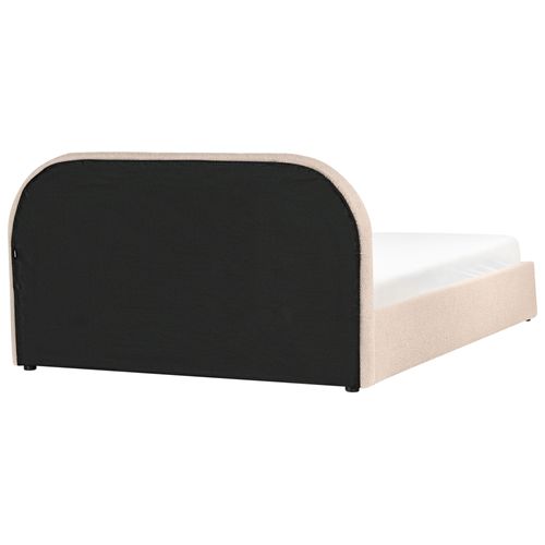 Lit Ottoman Bouclé Quillien 160 X 200 Cm Beige