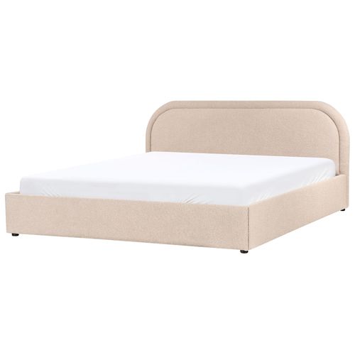 Lit Ottoman Bouclé Quillien 180 X 200 Cm Beige