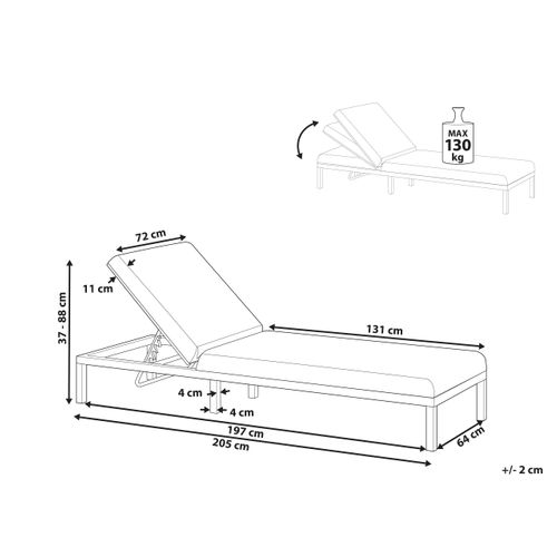 Transat Lariano Métal Gris Graphite