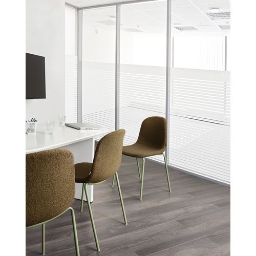 Lot De 2 Chaises De Conférence Loma Bouclé Vert