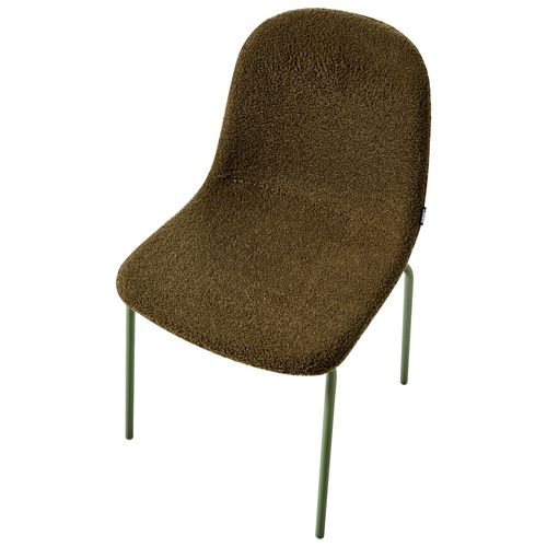 Lot De 2 Chaises De Conférence Loma Bouclé Vert