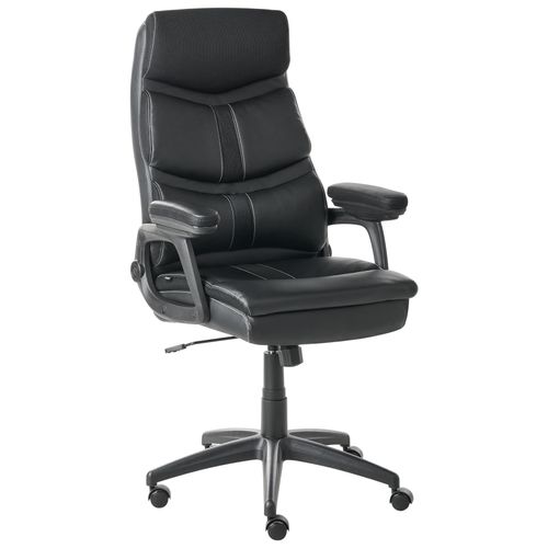 Fauteuil De Bureau Ruler Cuir Pu Noir