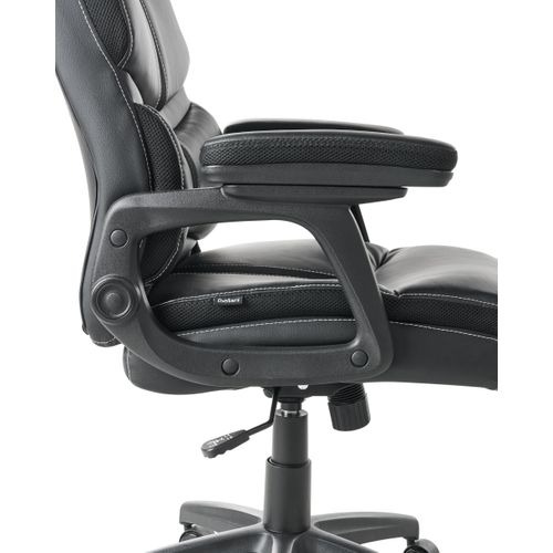 Fauteuil De Bureau Ruler Cuir Pu Noir