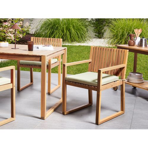 Lot De 8 Coussins Pour Chaises De Jardin Sassari Premium 46 X 46 Cm Vert Clair