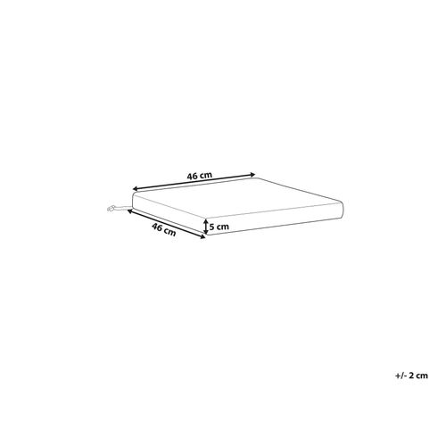 Coussin Pour Chaise De Jardin Sassari Premium 46 X 46 Cm Beige Clair