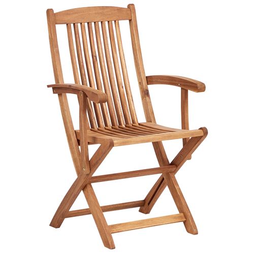 Lot De 2 Chaises De Jardin Avec Coussins Maui Premium Acacia Gris Clair