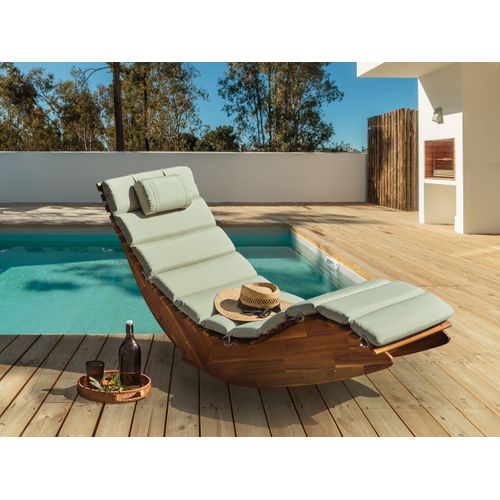 Transat Avec Coussin Brescia Premium Acacia Vert Clair