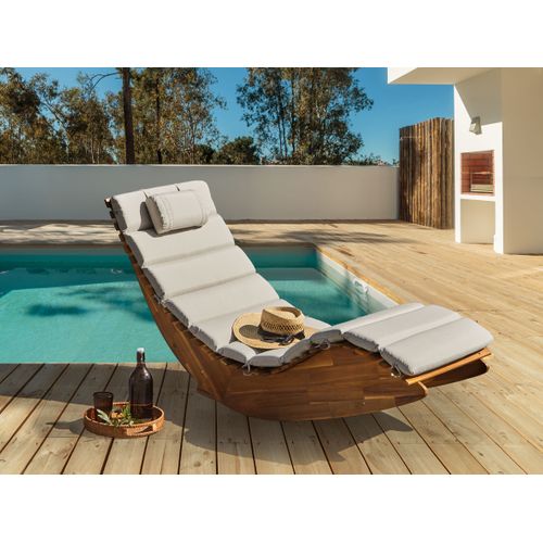 Transat Avec Coussin Brescia Premium Acacia Taupe