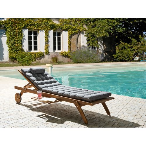 Transat Avec Coussin Cesana Premium Acacia Mélange De Gris
