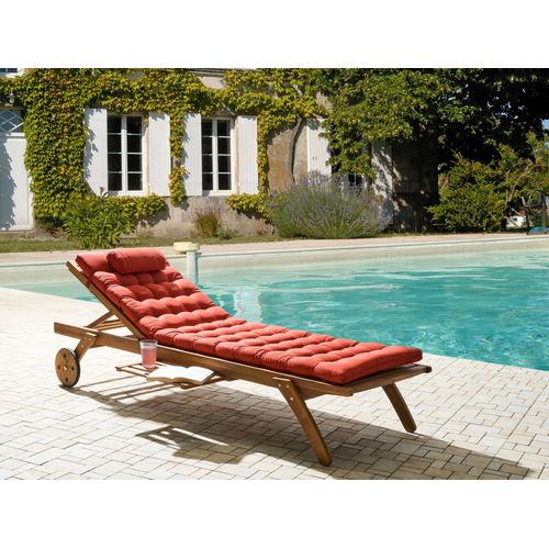 Transat Avec Coussin Cesana Premium Acacia Rouge