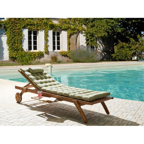 Transat Avec Coussin Cesana Premium Acacia Vert Clair