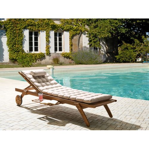 Transat Avec Coussin Cesana Premium Acacia Beige Clair