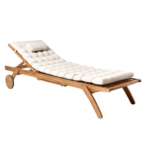 Transat Avec Coussin Cesana Premium Acacia Beige Clair