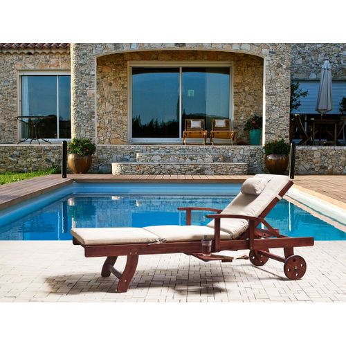 Coussin De Transat Extérieur Toscana/java/amantea Premium 189 X 58 Cm Taupe