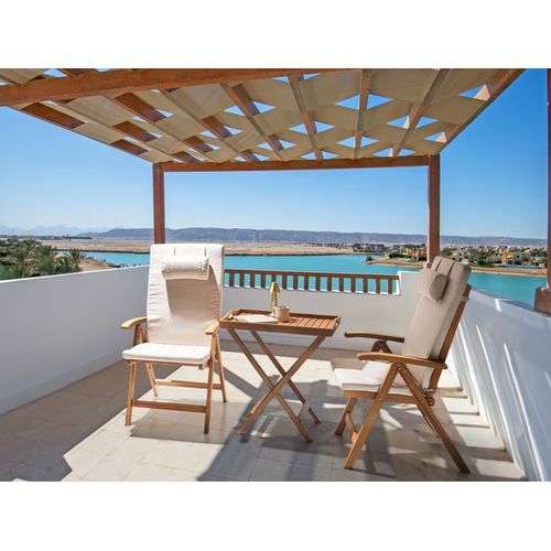 Lot De 2 Coussins De Jardin Java/amantea Premium 50 X 70 Cm Beige Clair