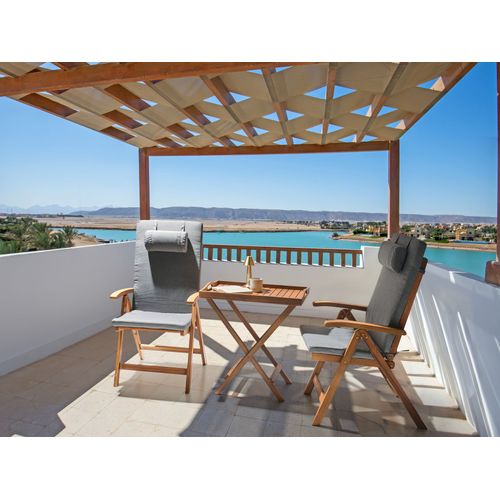 Lot De 2 Coussins De Jardin Java/amantea Premium 50 X 70 Cm Mélange De Gris